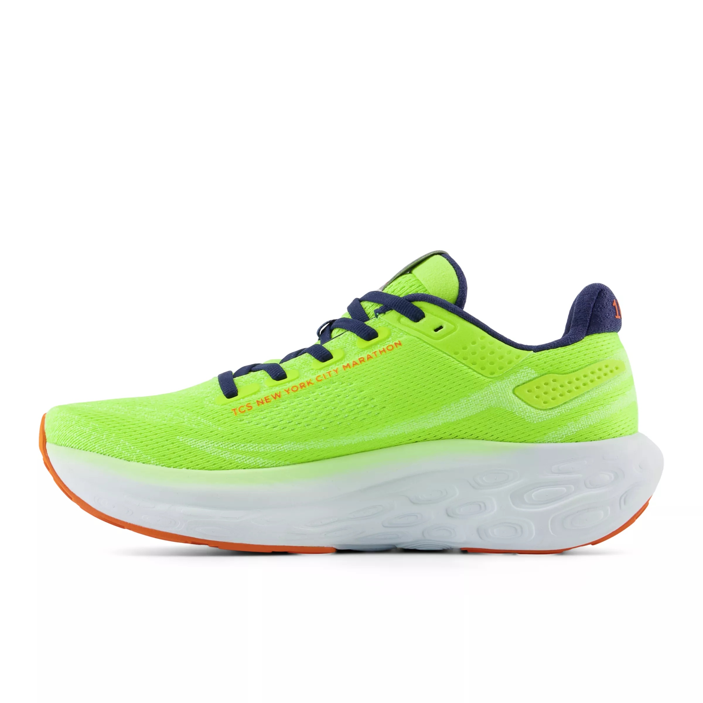 TCS NYC Marathon® Fresh Foam X 1080 v13 Thirty watt con bleached lime glo e nb navy