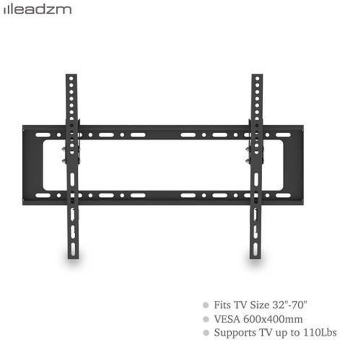 Soporte de pared para TV, plano, inclinable, universal de 32