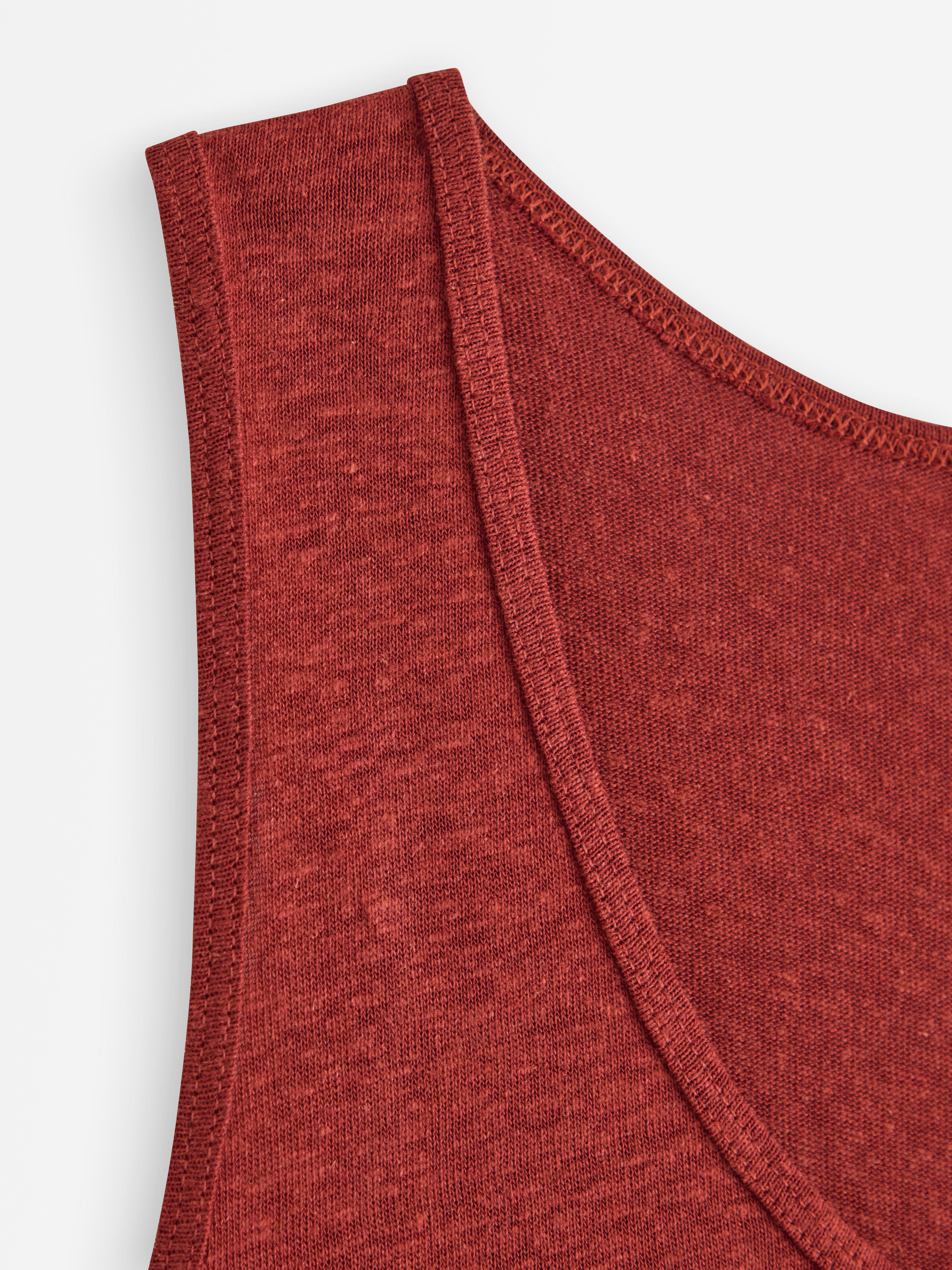 Lin i linblanding Dusty Red