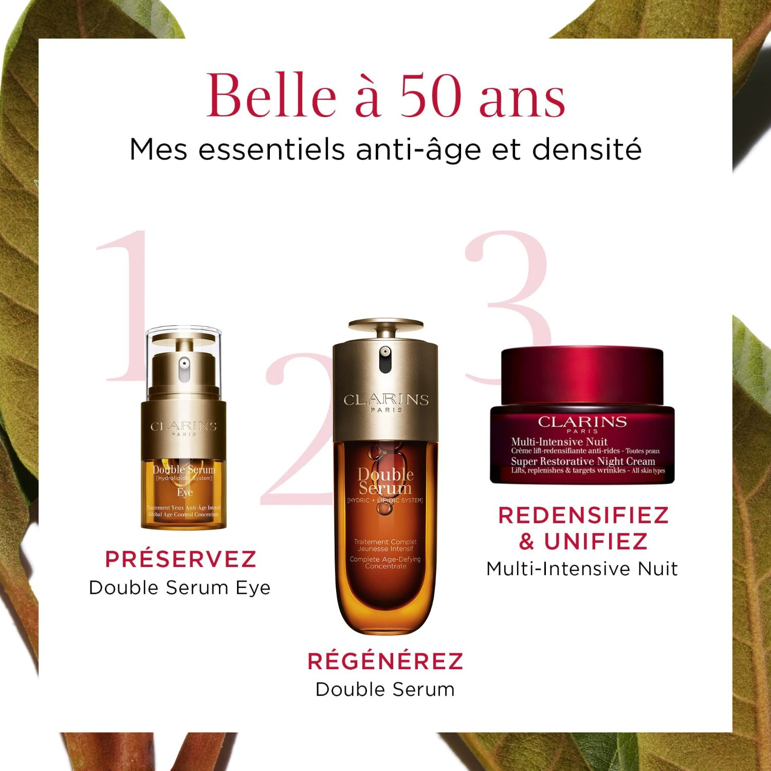 Clarins Nuit Crème lift-redensifiante anti-rides - Peaux très sèches