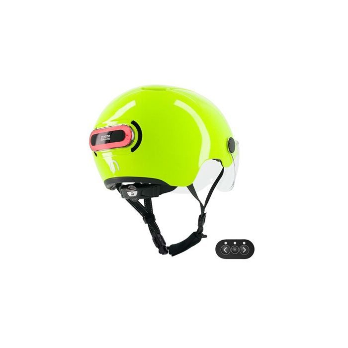 Casque vélo Cosmo Connected Fusion+ Jaune Fluorescent