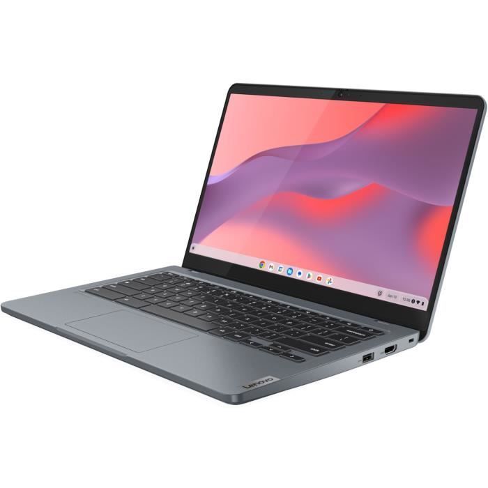 LENOVO IdeaPad 3 14IAN8 Chromebook Plus Laptop | Chrome OS - 14'' FHD - Core i3-N305 - 8GB RAM - 128GB di spazio di archiviazione - AZERTY