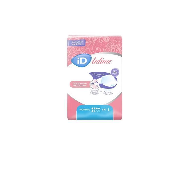 L&R iD Intiem Absorberend Ondergoed Normaal 5.5 Drop Maat L 100-140cm 10 stuks