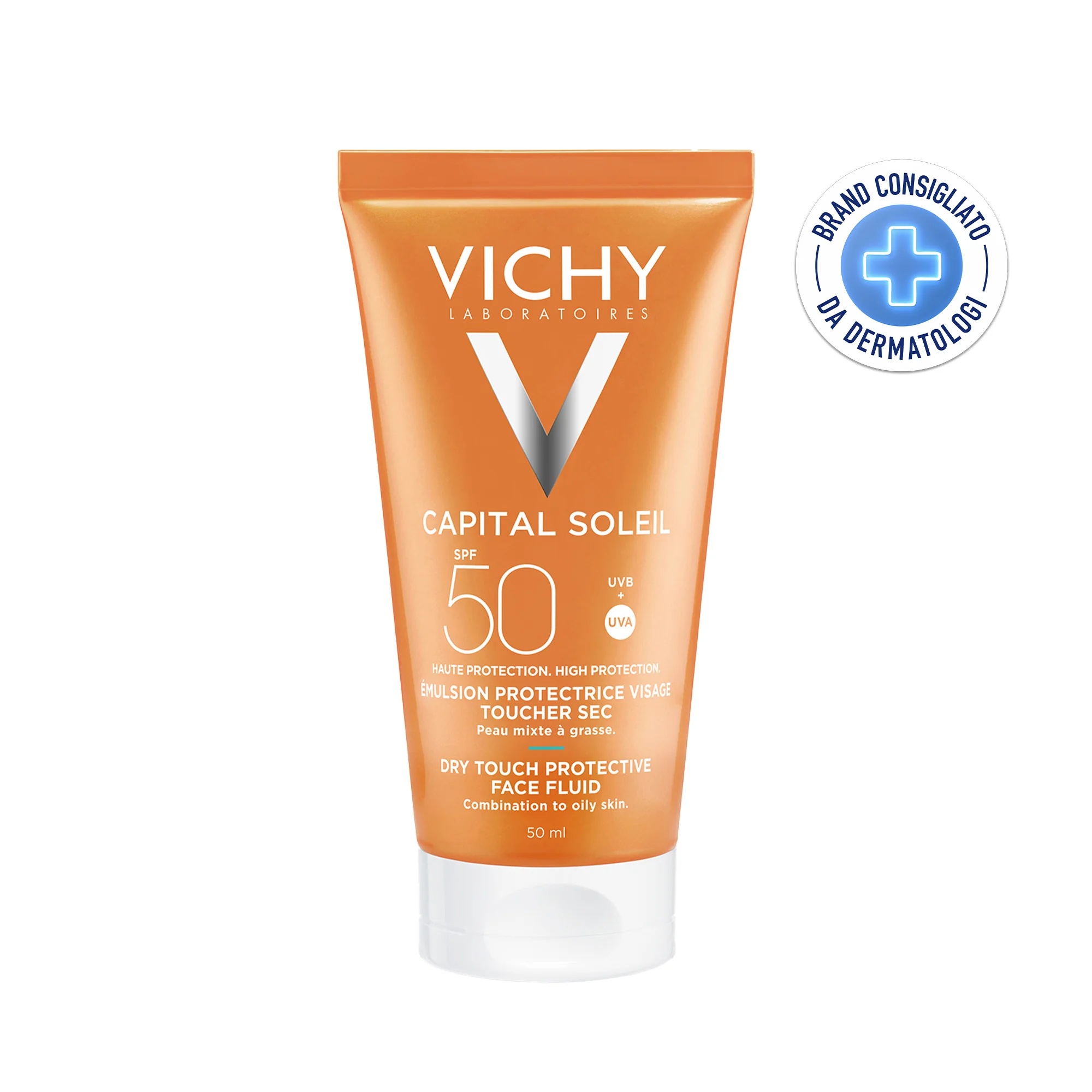 VICHY Vichy Idèal Soleil Anti-glans Emulsie met SPF 50 voor de vette huid 50 ml