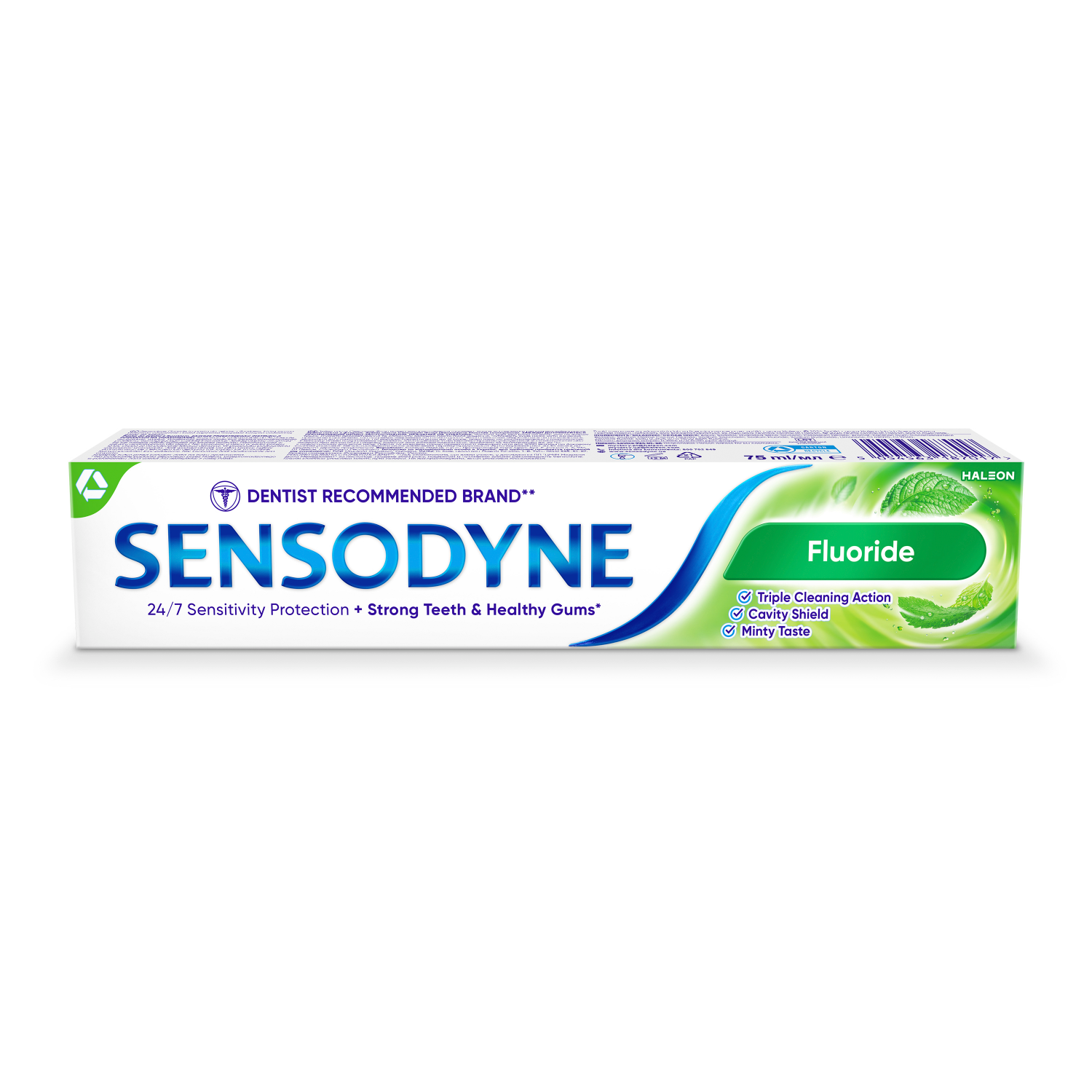Sensodyne Verfrissende Tandpasta tegen Cariës en Overgevoeligheid 75ml Fluoride