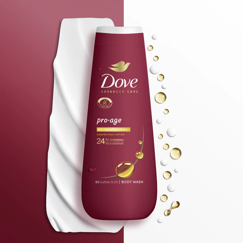 Hydratačný sprchový gél Dove Advanced Care Pro Age