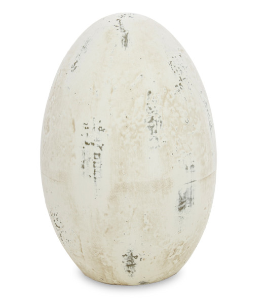 Dekoracja - beżowe jajko z ceramiki 26x17x17 cm ITNOL - III