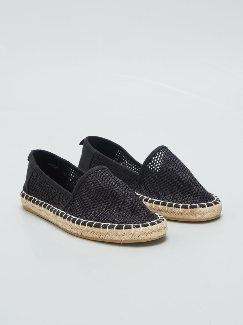 Espadryle jutowe - CZARNE