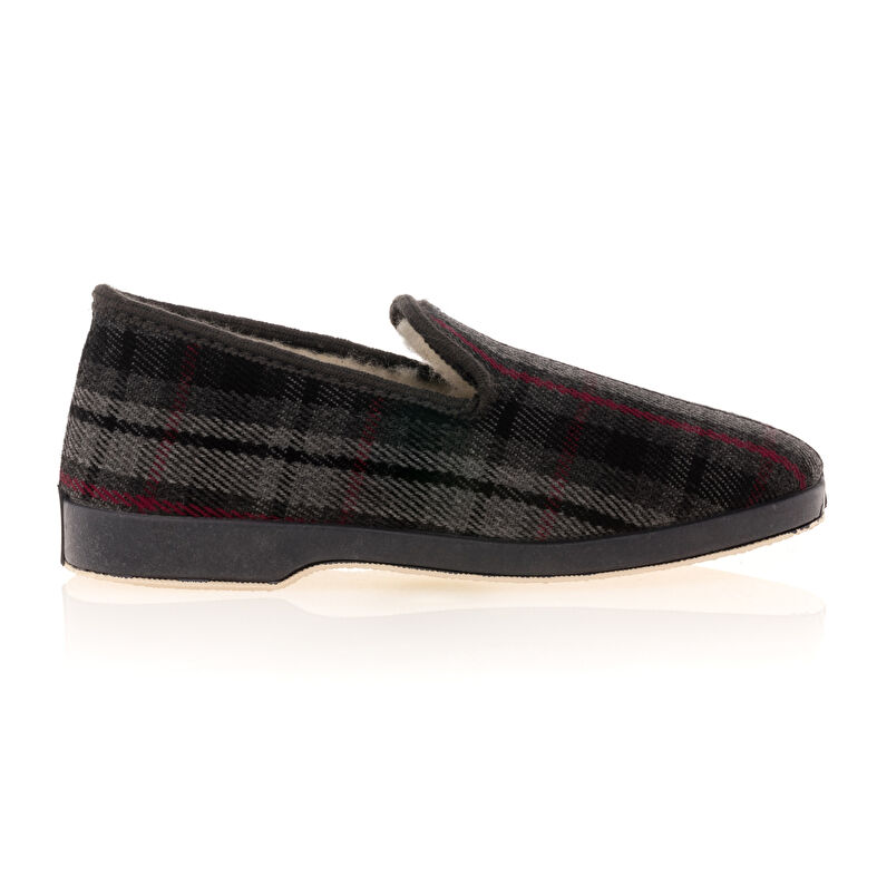 Grijze herenslippers