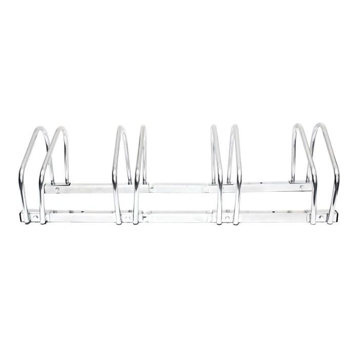 Bike rack - RELAXDAYS - 4 bikes - Hitch-mounted - Steel - Silver