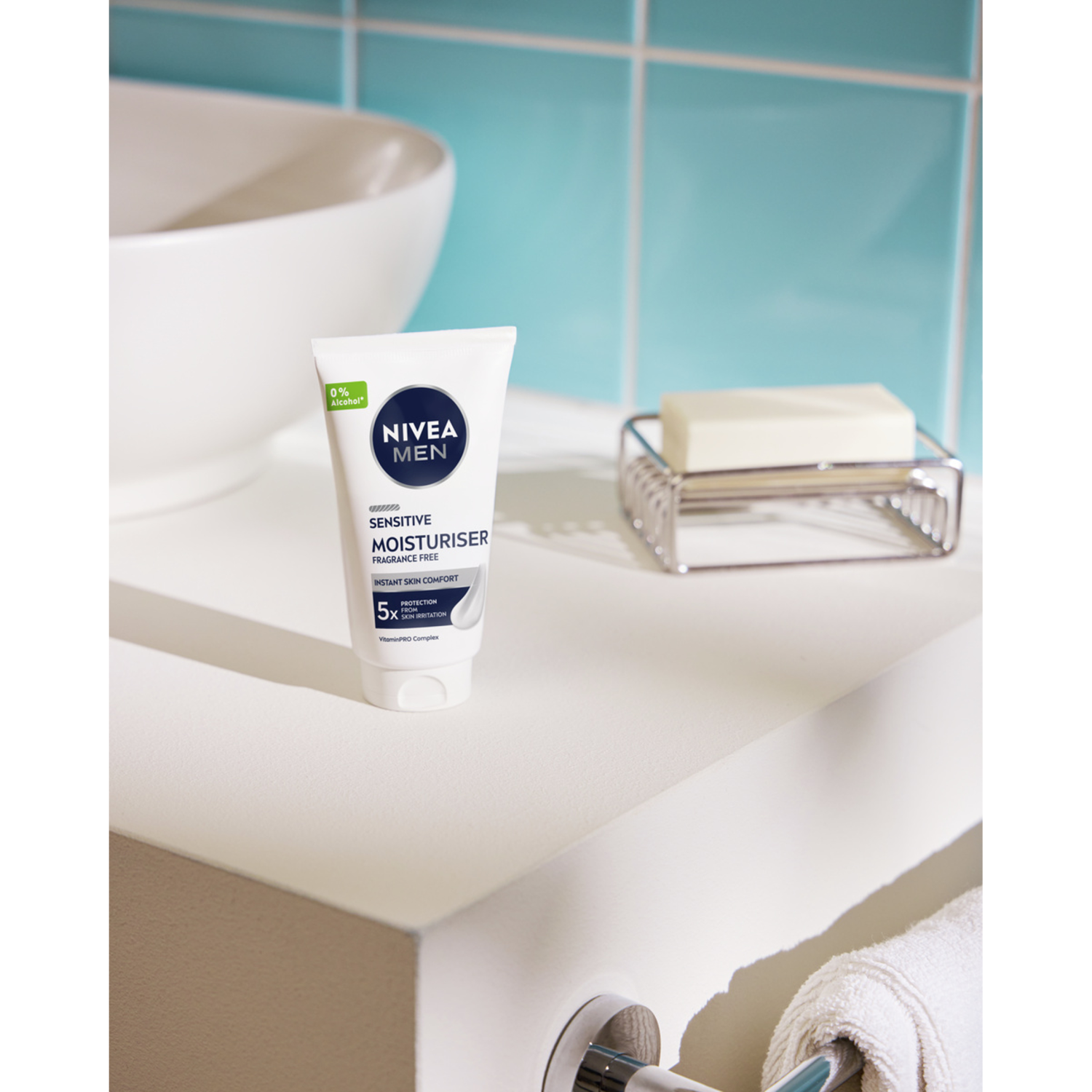 Nivea Men pomirjujoča vlažilna krema za obraz 75 ml za občutljivo moško kožo