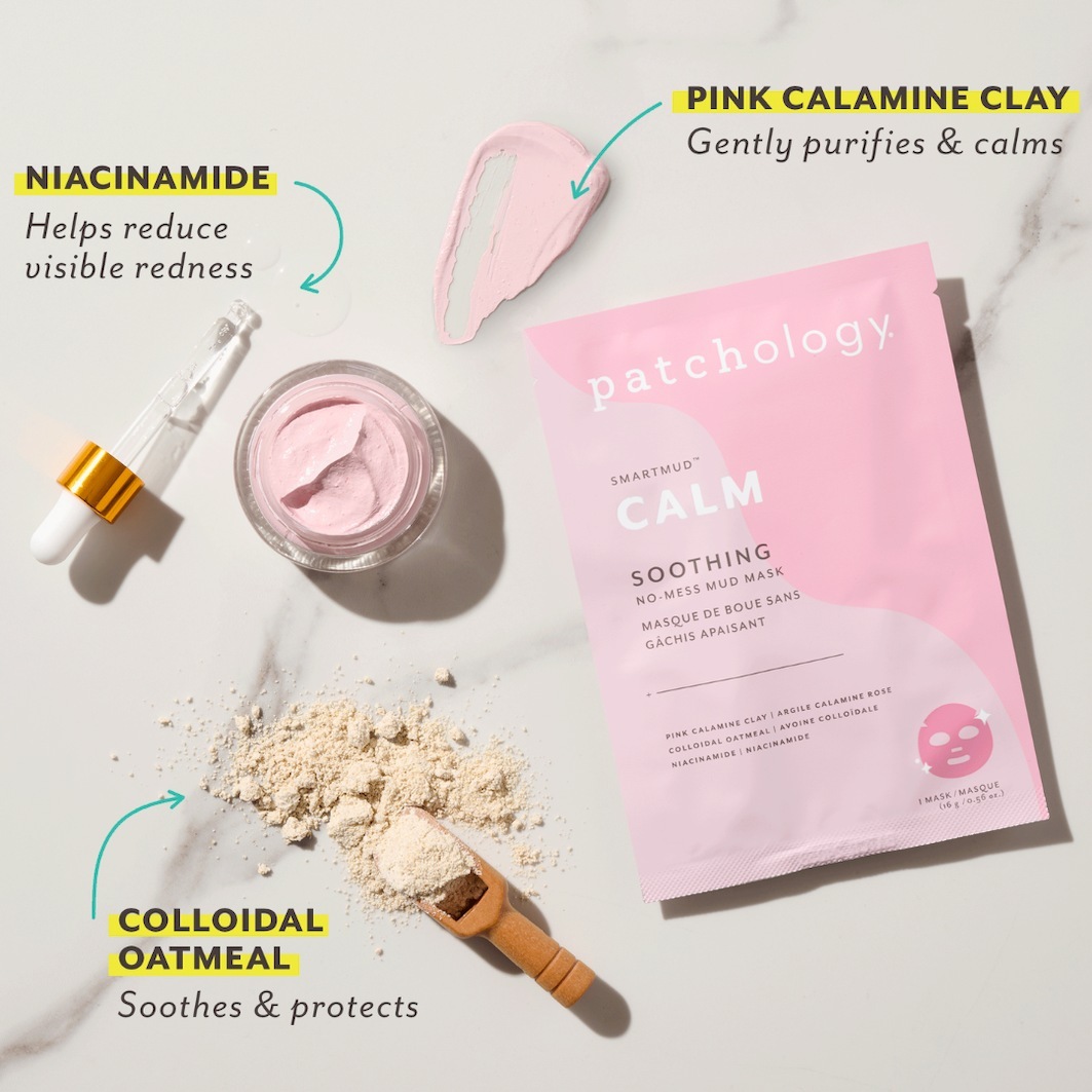 Patchology SmartMud upokojujúca látková maska - 1 kus