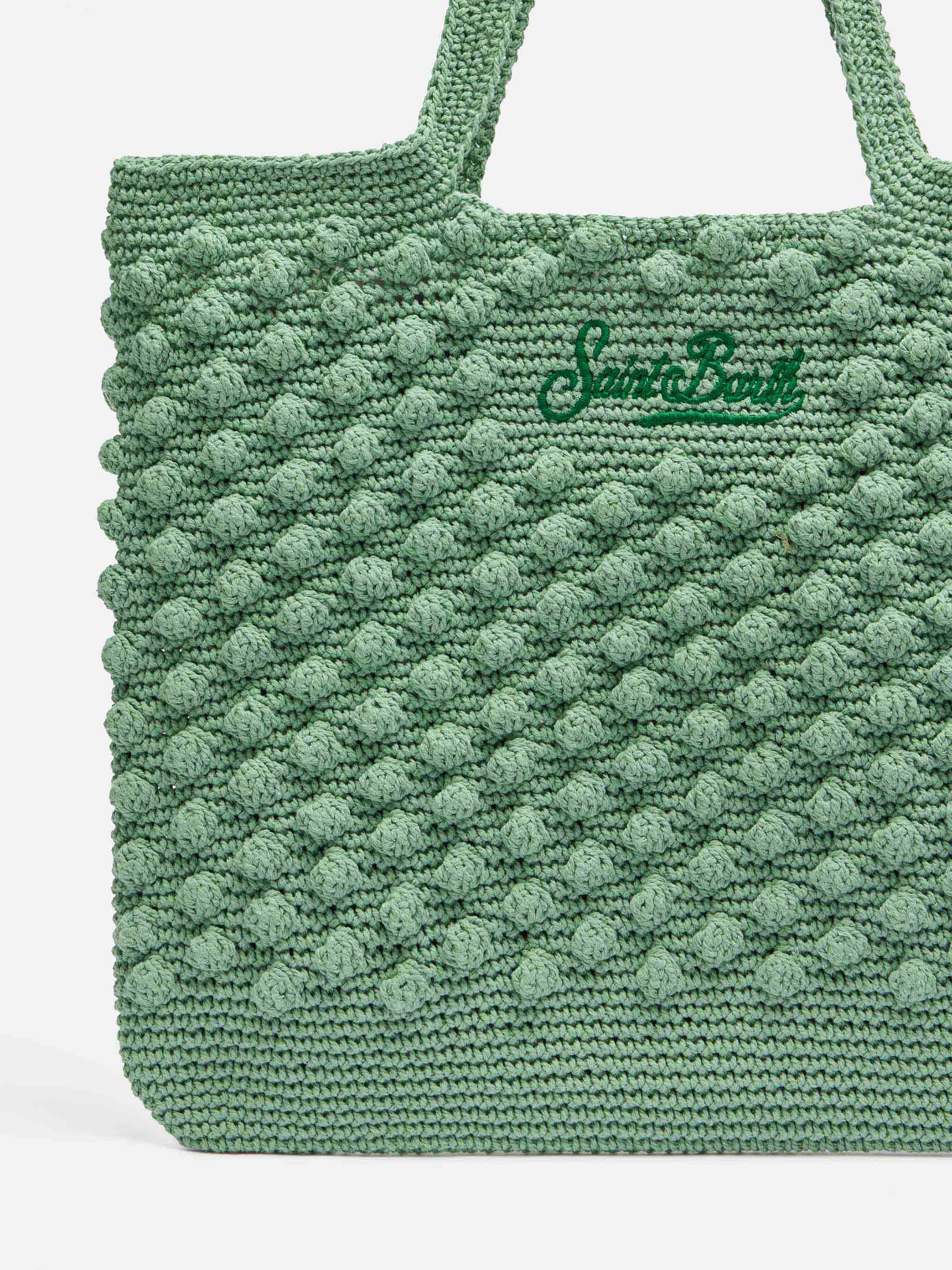 Häkeltasche in Salbeigrün
