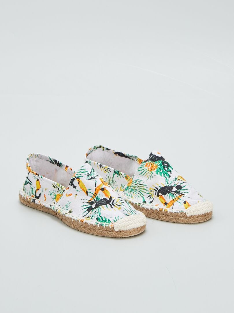 Alpargatas Tropicais - Brancas