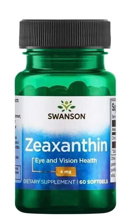 Swanson Zeaksantyna Omnixan 4 mg Preparat na oczy Kapsułki