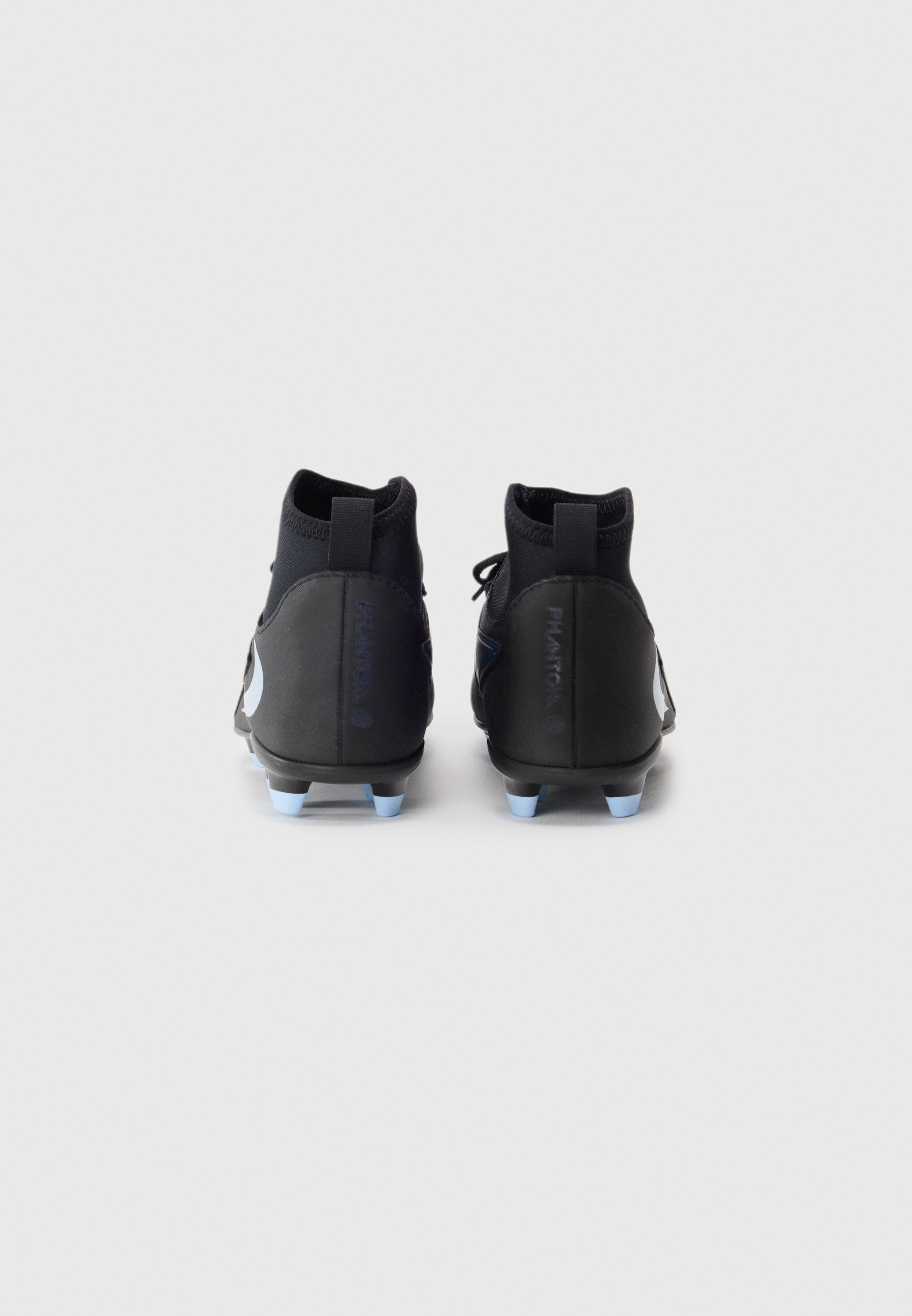 Nike Performance PHANTOM 6 HIGH CLUB UNISEX - Voetbalschoenen voor stevige ondergrond - zwart/lichtblauw