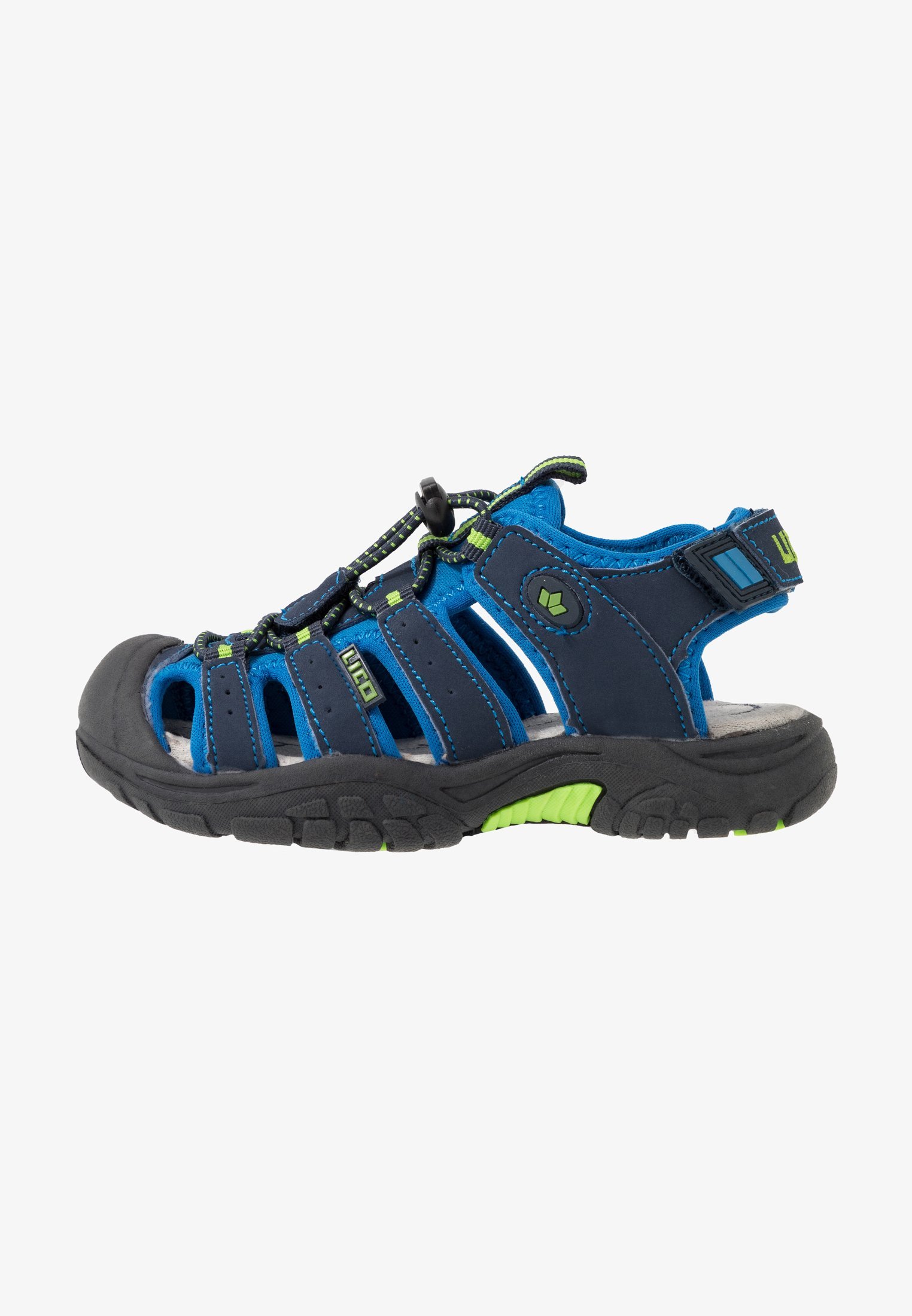 LICO NIMBO - Wandelsandalen - blauw/citroen