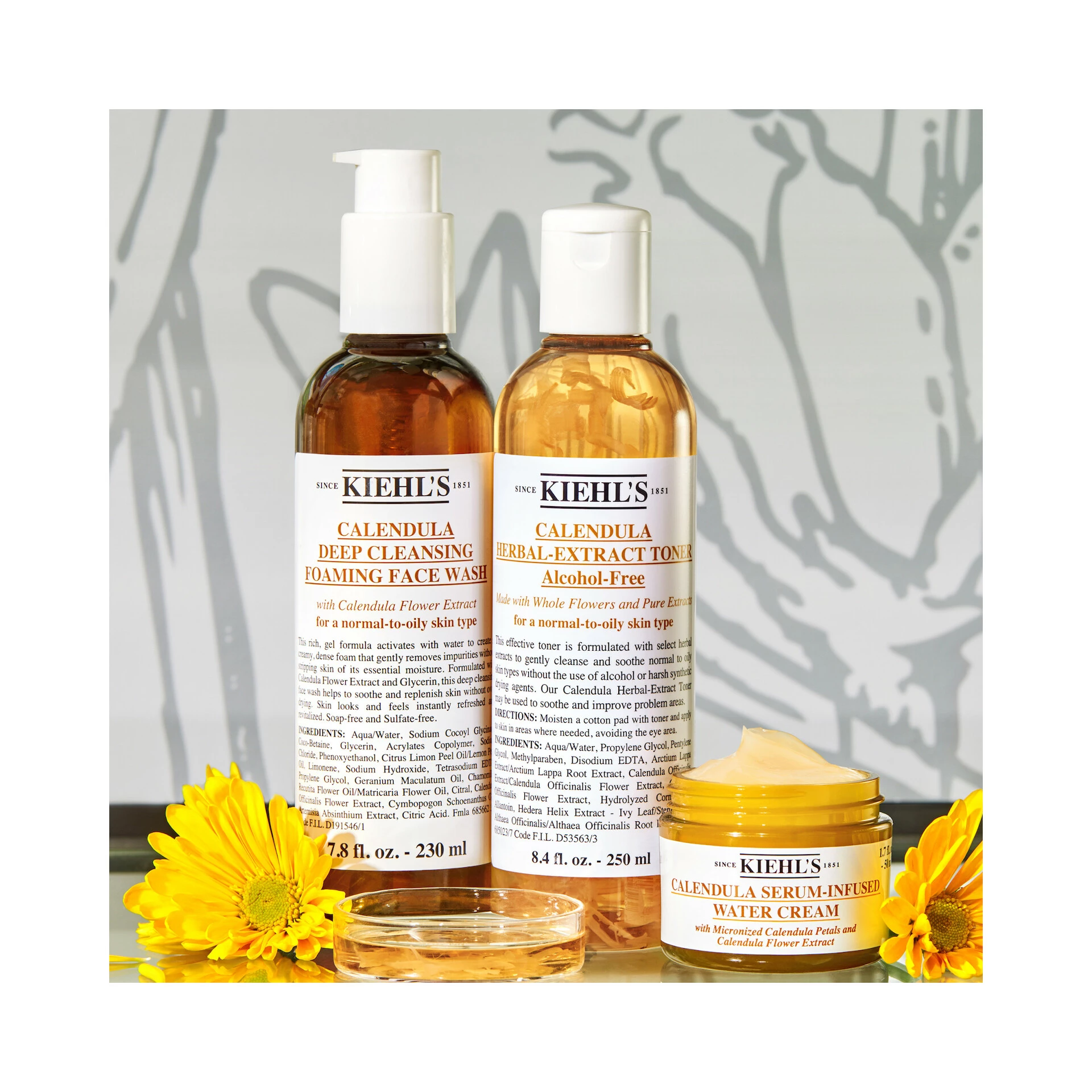 Gel de curățare profundă cu gălbenele și spumă de față 230 ml - Kiehl's