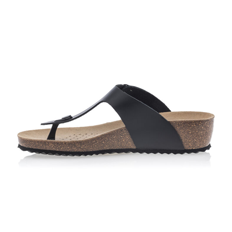Sandali neri da donna / Scarpe aperte in punta