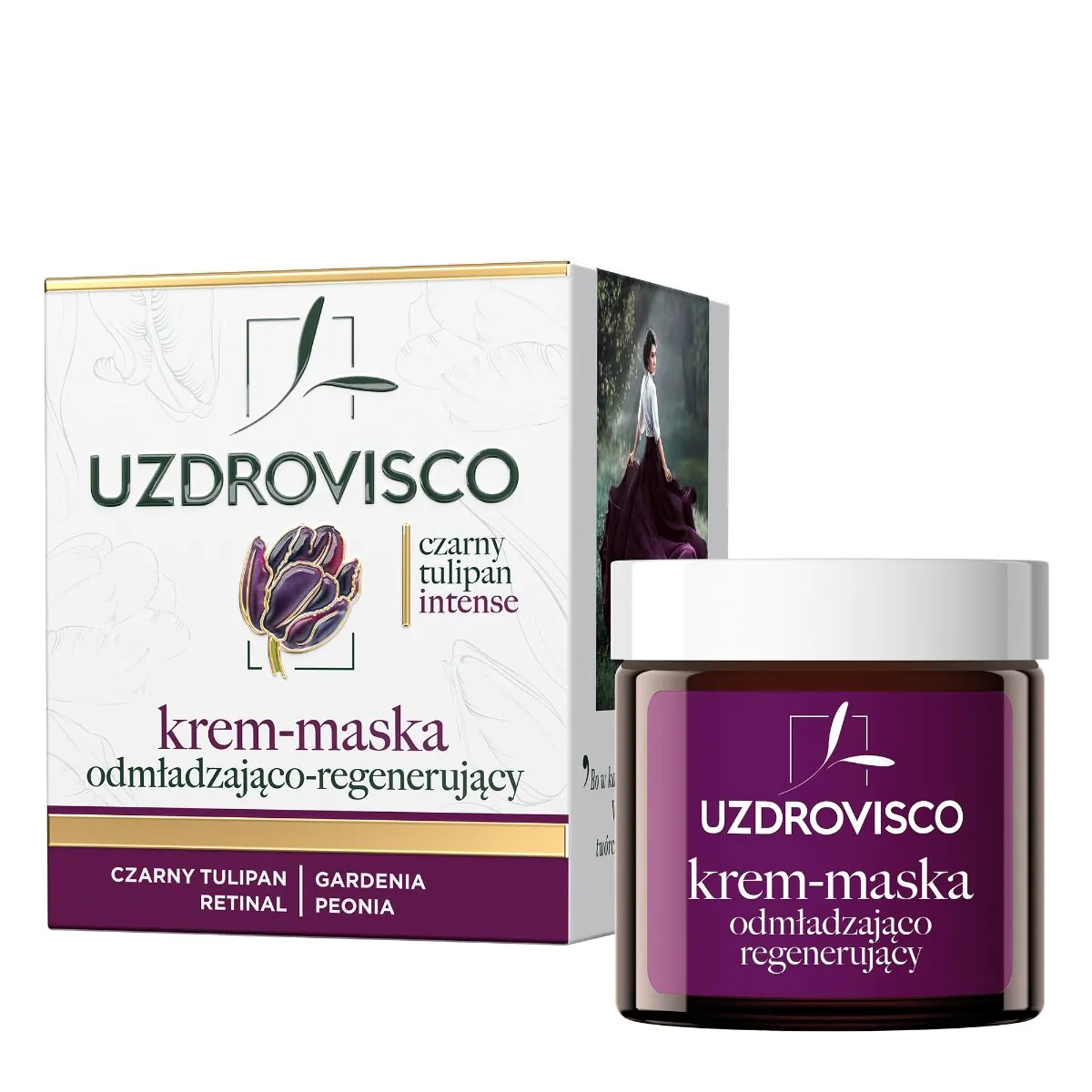 Uzdrovisco Czarny Tulipan Intense Krem-maska odmładzająco-regenerujący 50ml