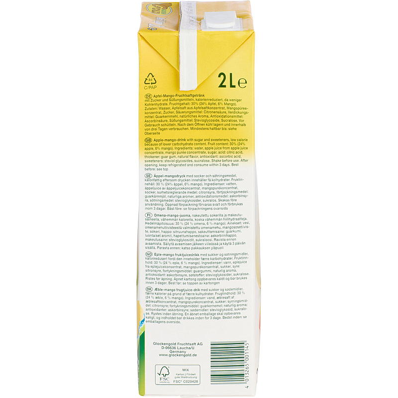 Juice 2 l äpple/mango Glockengold
