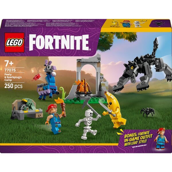 LEGO Fortnite 77075 Peelyjev in Sparkplugov tabor
