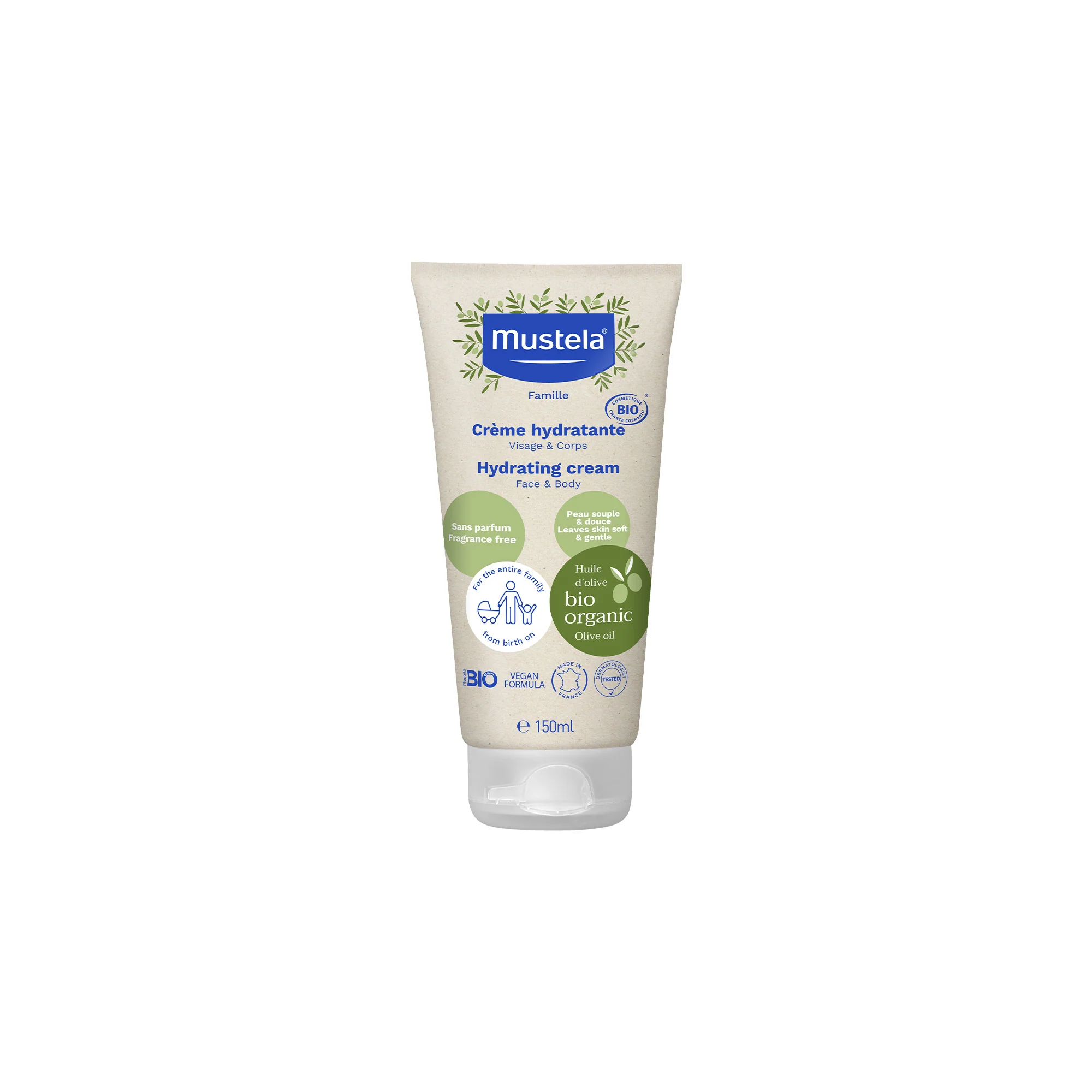Family BIO CREMA IDRATANTE BIO - Crema Corpo, Tratt.viso 24 ore idratante, Trattamento Bebè, Prodotti per Bambini