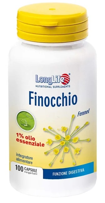 LONG LIFE LongLife voedingssupplement met venkel 1% 100 plantaardige capsules Voor een gezonde darmflora
