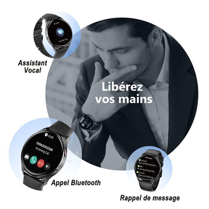 Smartwatch for Men and Women with IP68 rating, 1.43
