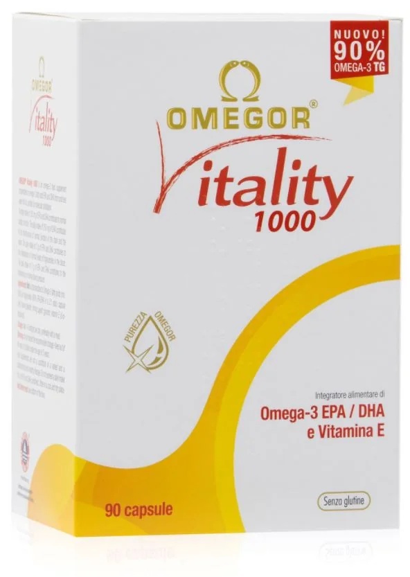 OMEGOR Omegor Vitality 1000 Omega3 EPA DHA Supplément 90 gélules sans gluten
