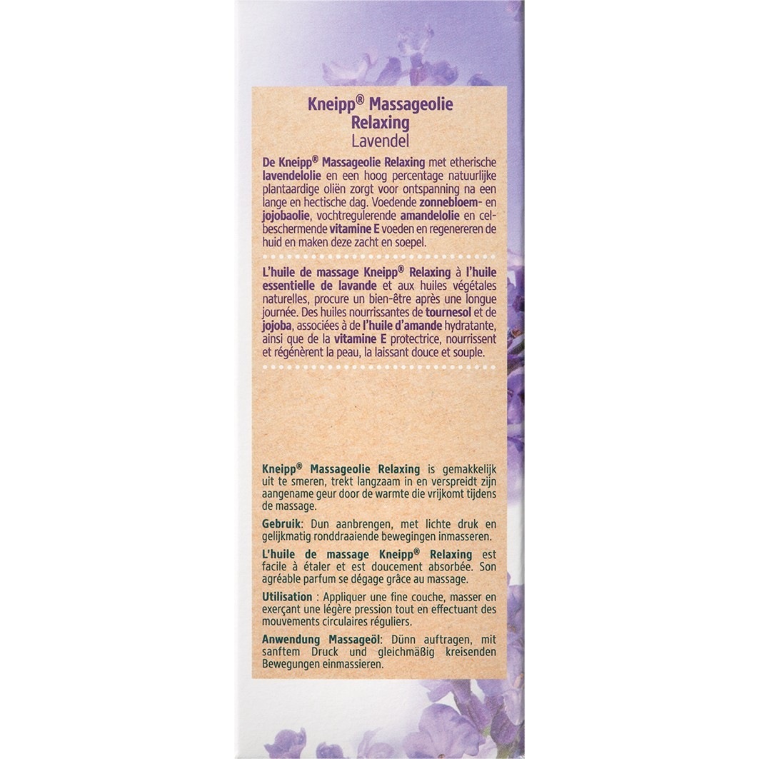 Kneipp kūno aliejus masažui, atpalaiduojantis aliejus, 100 ml