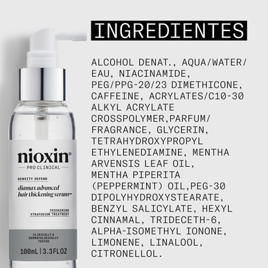 Nioxin Professionals Diaboost plaukų storinimo serumas „Density Defend“ intensyvus plaukų gydymas 100 ml
