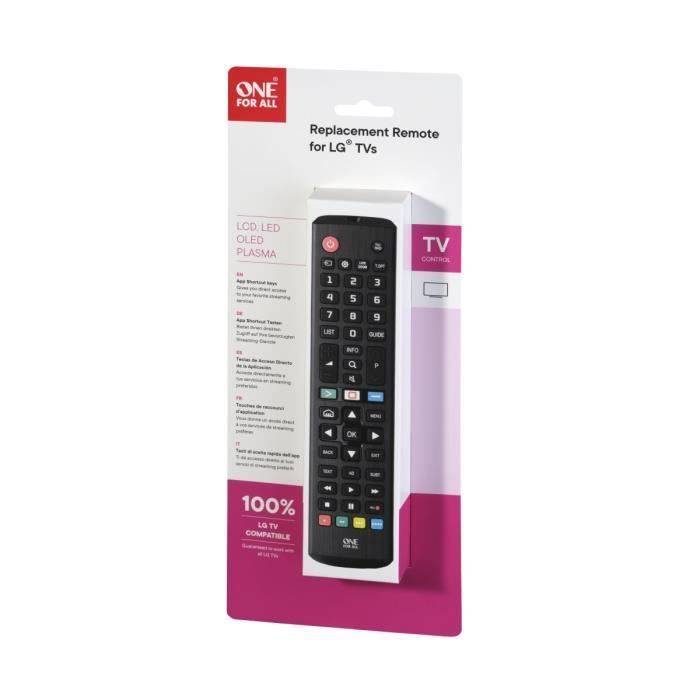 ONE FOR ALL URC4911 - Vervangende afstandsbediening voor LG tv's