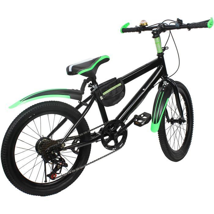 VTT 20 Pouces,Frein à Disque,7 Vitesses,Freins à Disque,Suspension complète,VTT Complet pour garçons,Filles,Femmes et Hommes