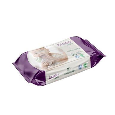 Bambo Nature Wet Wipes No Perfume Color Toalhitas sem Perfume para Bebé 80 un 80 un