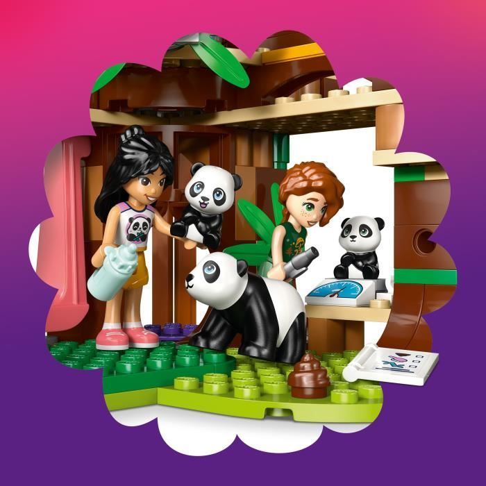LEGO Friends 42648 Le Sanctuaire des Pandas - Jeu de Construction dès 7 Ans