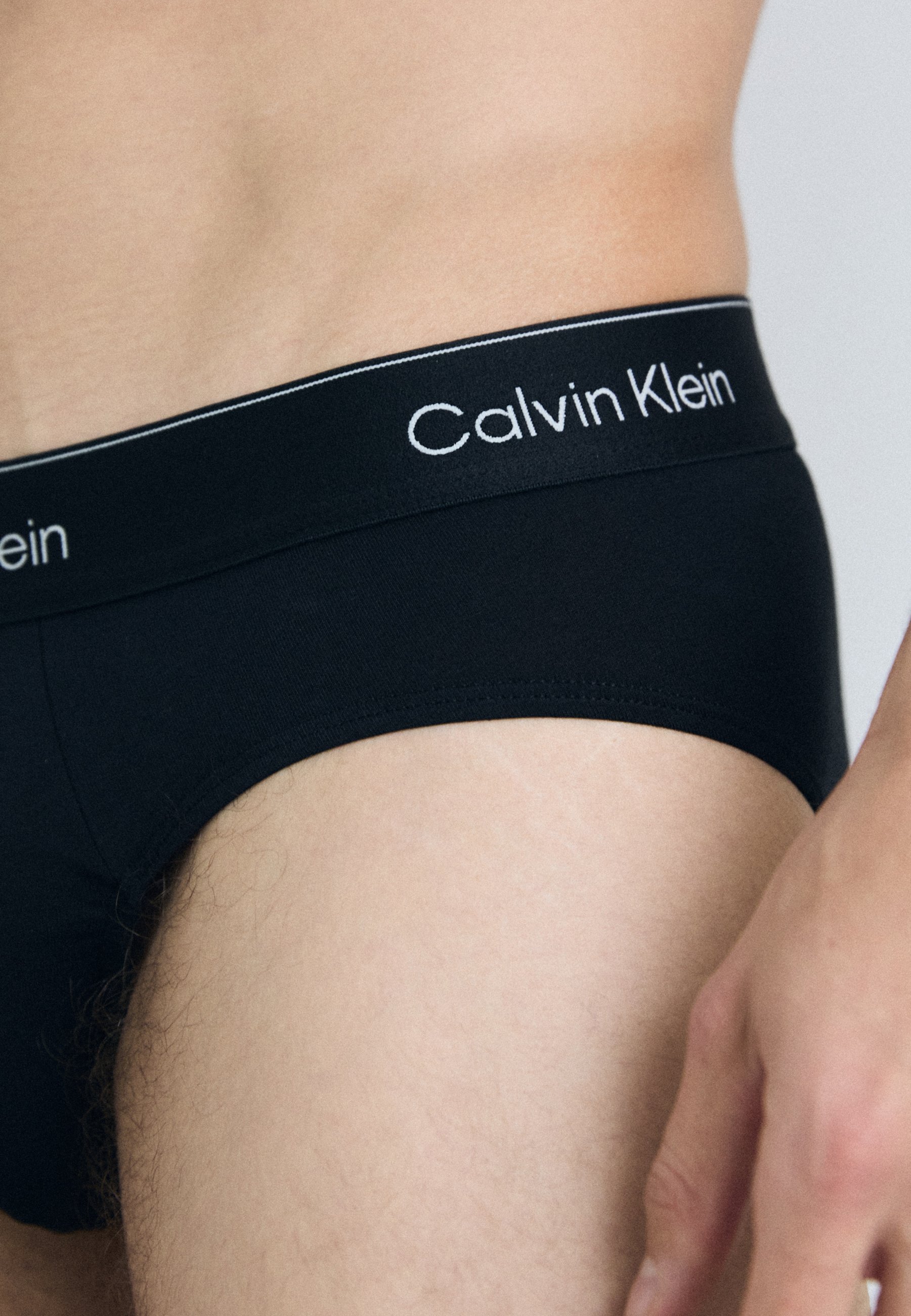 Calvin Klein Underwear HIP BRIEF 3 PACK ICON - Majtki - czarne