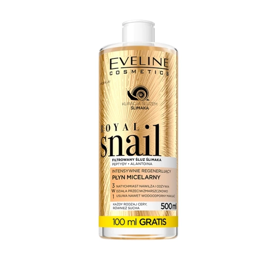Eveline Cosmetics Royal Snail intensywnie regenerujący płyn micelarny 500 ml