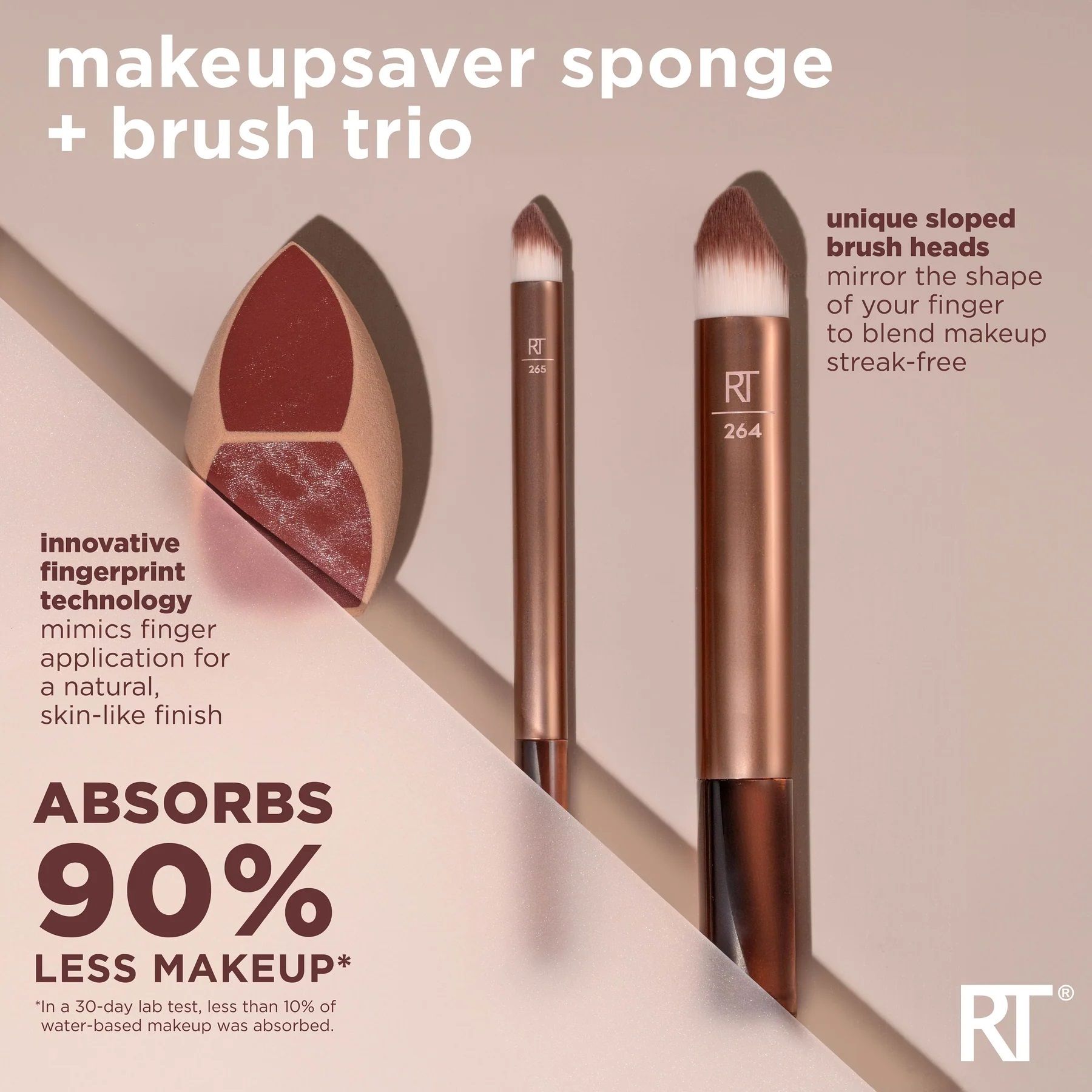 Sada špongií a štetcov Makeupsaver Špongie na make-up