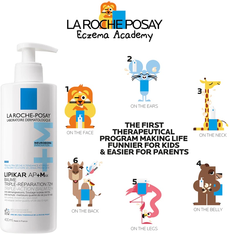 La Roche-Posay Lipikar AP+Max Balm barojošs ķermeņa balzams sausai un atopiskai ādai