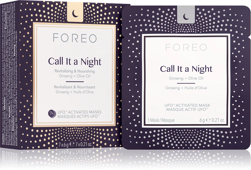 FOREO UFO™ Call It a Night – eine revitalisierende Nachtmaske, die die Hauterneuerung unterstützt und nährt.