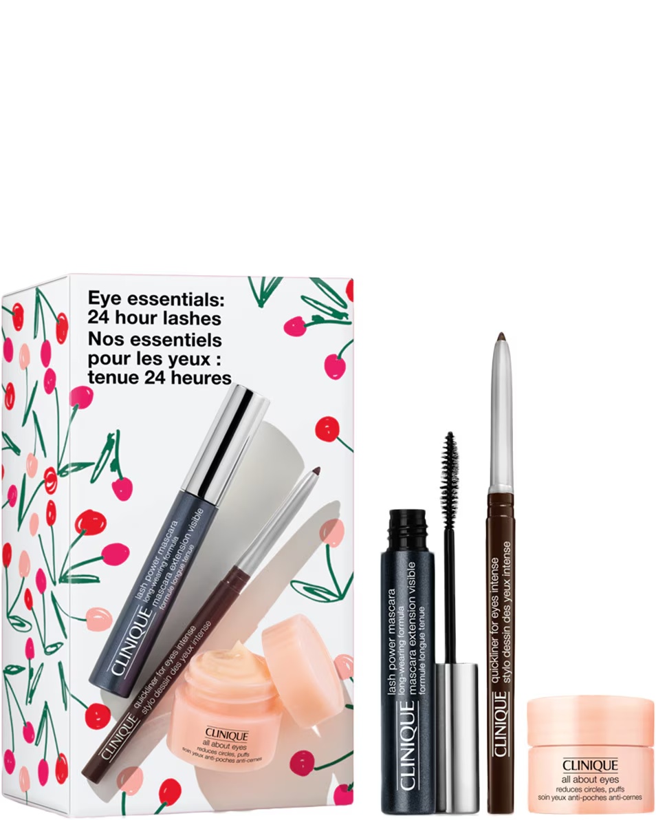 Set de rimel CLINIQUE Lash Power cu 3 ingrediente esențiale pentru machiaj, fără efort.