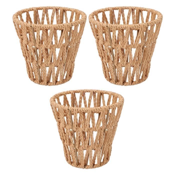 Abat-jour - VVIKIZY - Faux rotin - 3 pièces - Style bohémien - E14