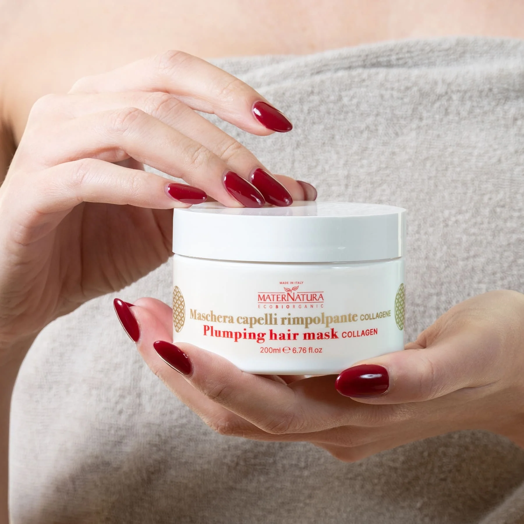 Balsamo Maschere e Olii Maschera Capelli Rimpolpante Antiage Al Collagene - Maschera Detossinante Capelli