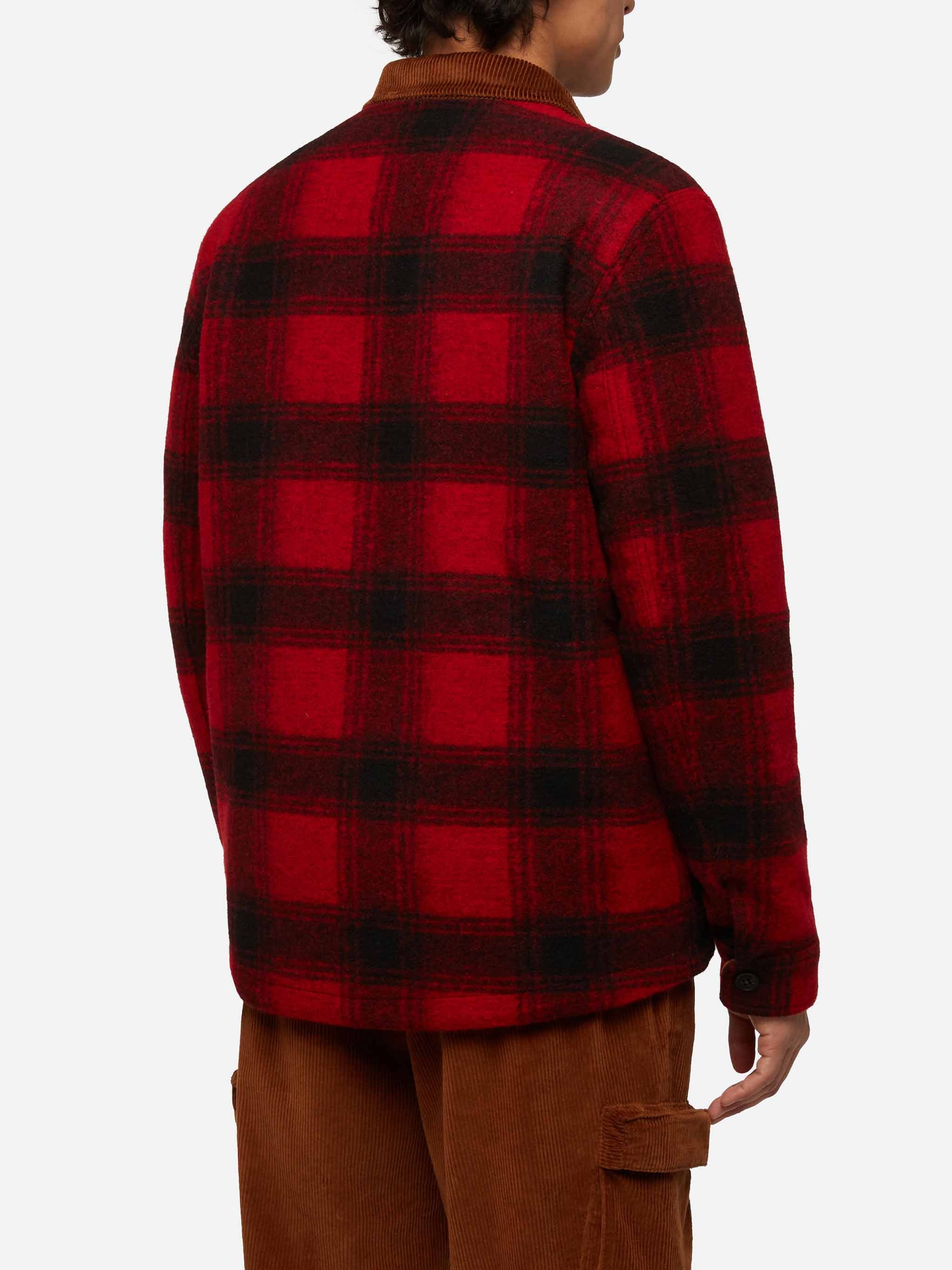 Camisa de hombre Landeck de mezcla de lana con estampado de tartán