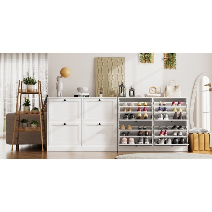 Zapatero VOWNER, unidad de almacenamiento, mueble de almacenamiento para pasillo, 105 x 30 x 80 cm