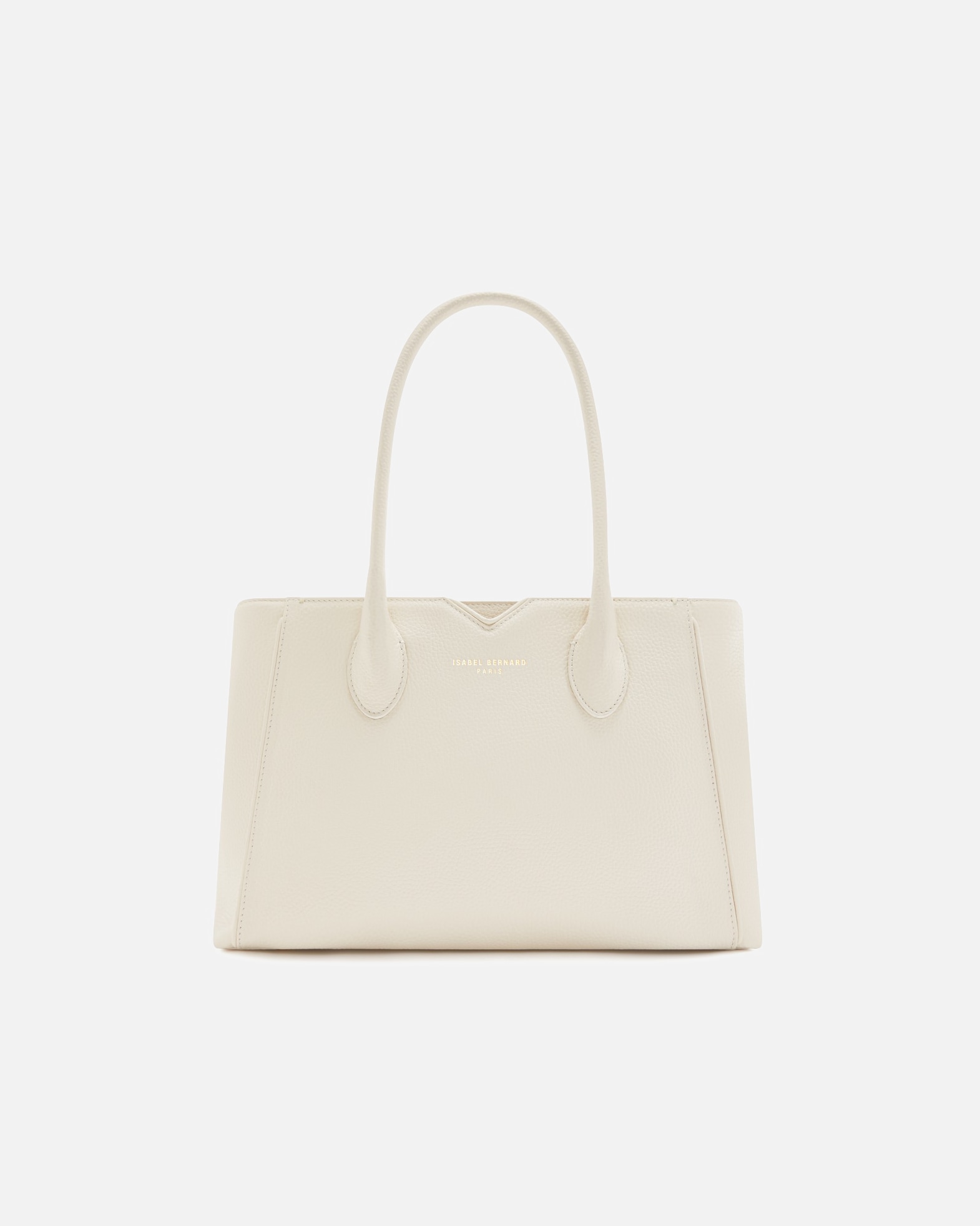Isabel Bernard Handtasche Isabel Bernard Honoré Cloe Midi cremefarben - Kalbsleder - IB25082