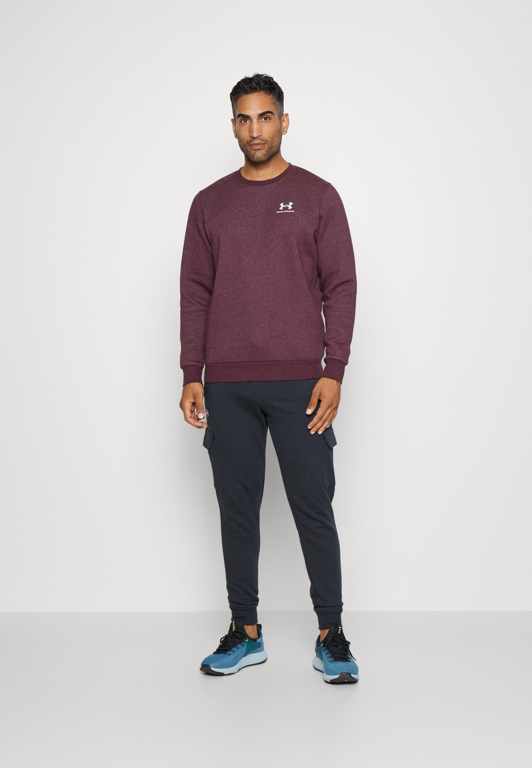Under Armour RIVAL FLEECE - Trainingsbroek - zwart/wit