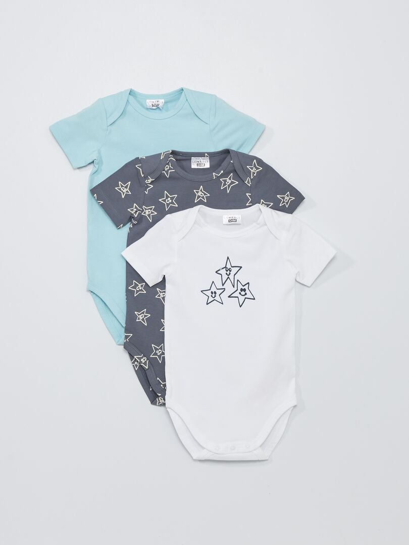 Set van 3 'DIM'-bodysuits - BEIGE