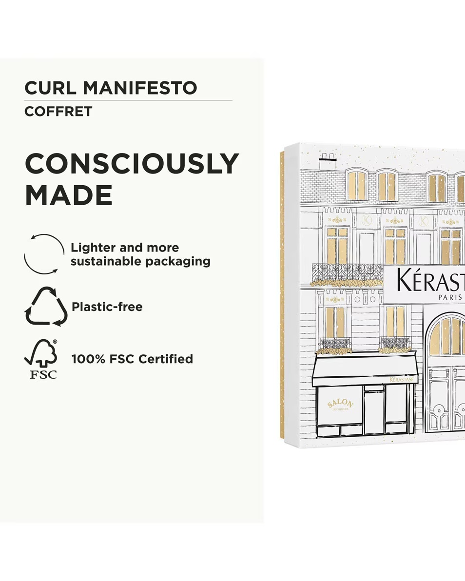 Rutina hidratantă KÉRASTASE Curl Manifesto pentru păr creț și foarte creț